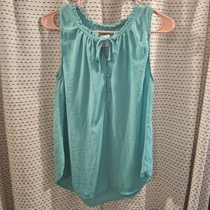 Liz Claiborne Turquoise Sleeveless Top